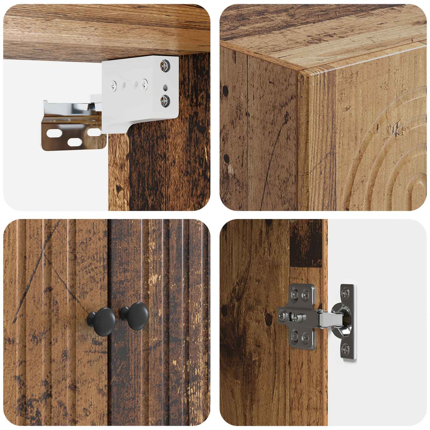 Schrankset 2 stk. Holzwerkstoff