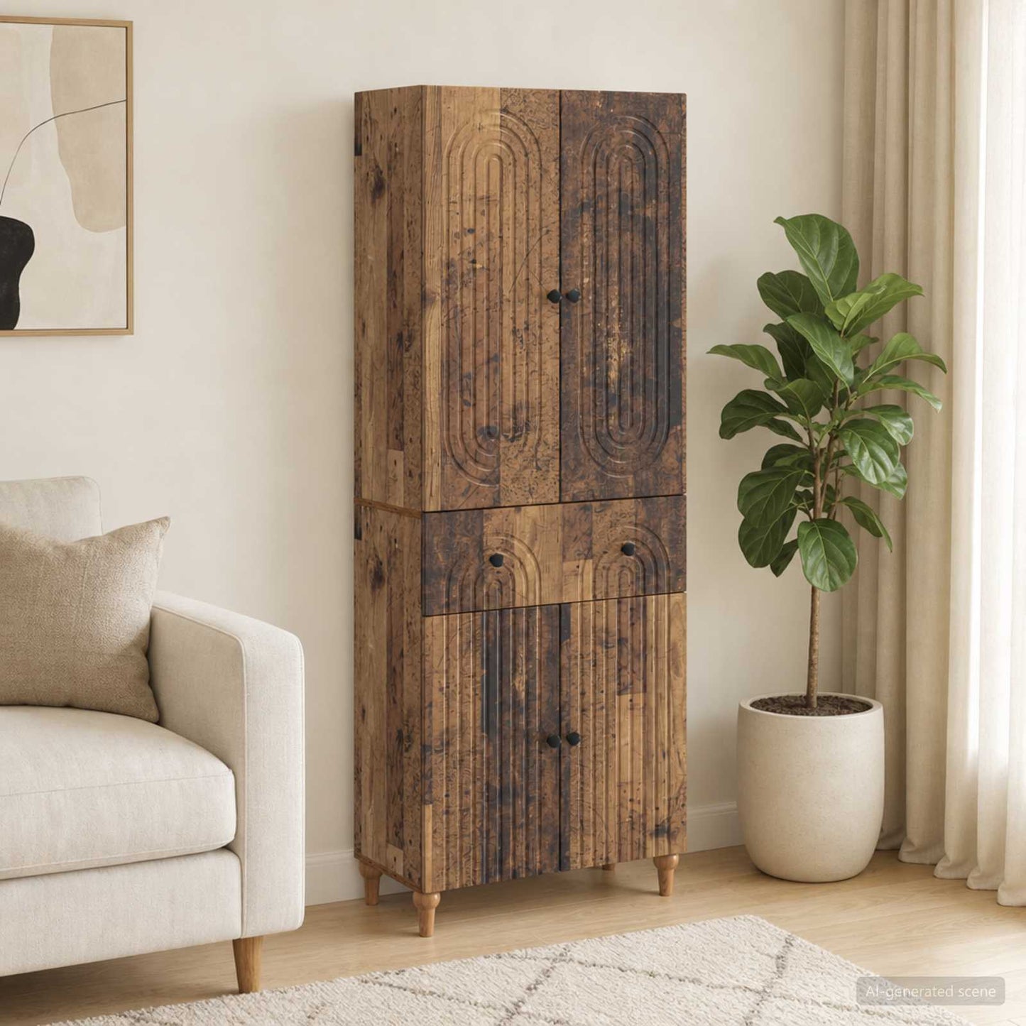 Schrankset 2 stk. Holzwerkstoff