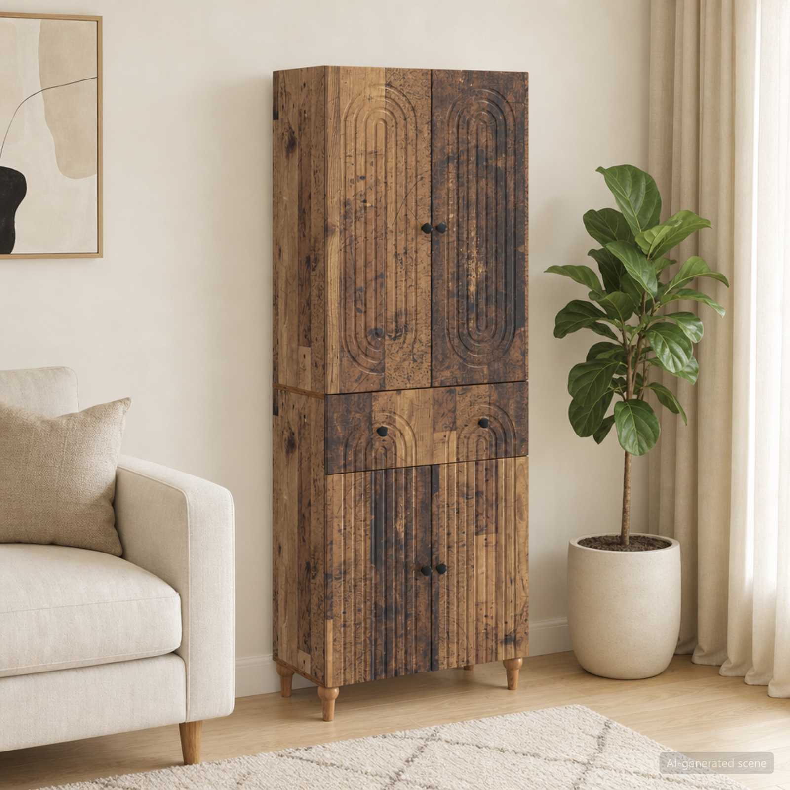 Schrankset 2 stk. Holzwerkstoff