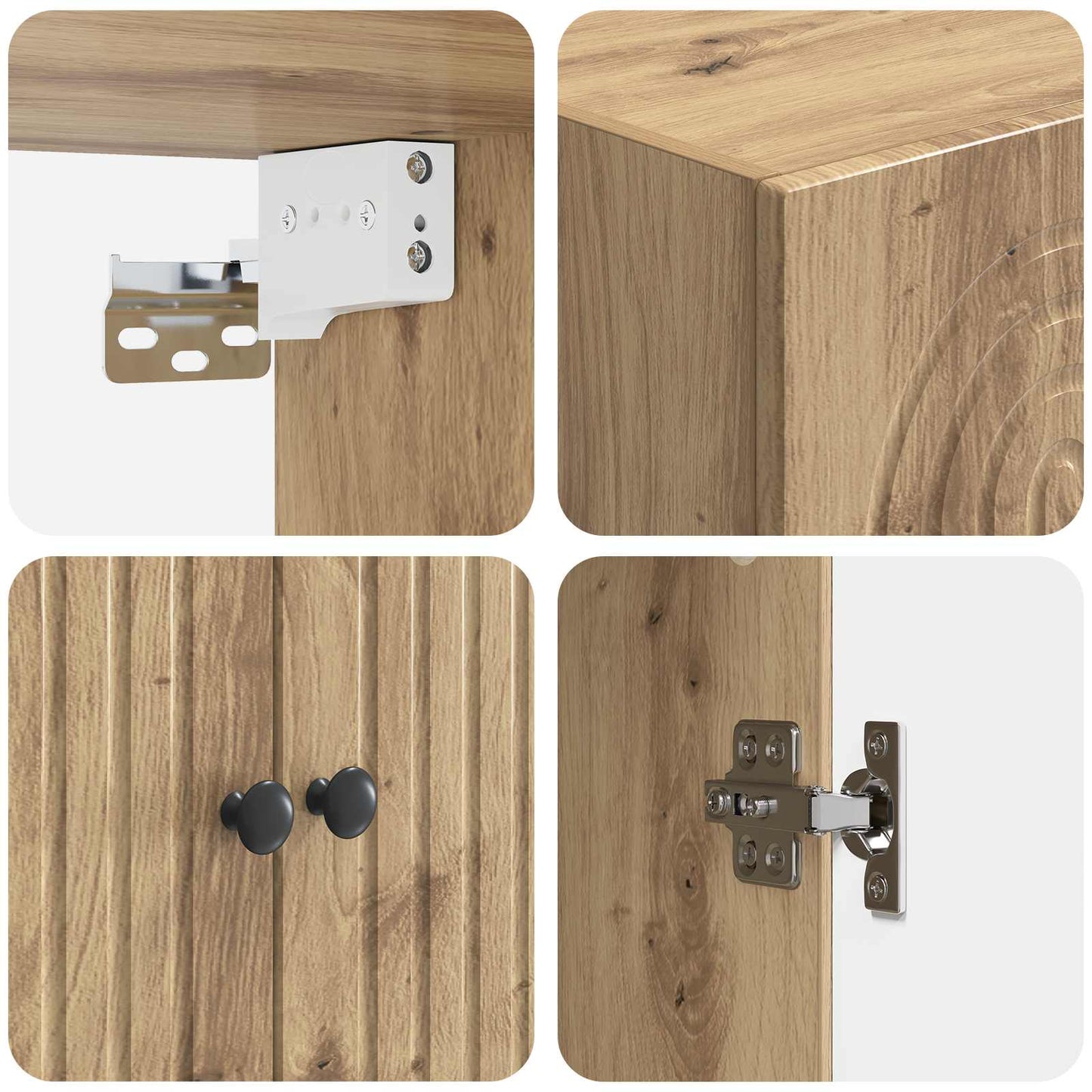 Schrankset 2 stk. Holzwerkstoff