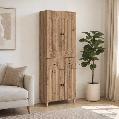 Schrankset 2 stk. Artisan-Eiche Holzwerkstoff