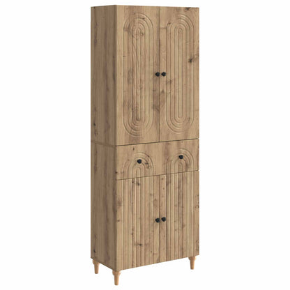 Schrankset 2 stk. Artisan-Eiche Holzwerkstoff