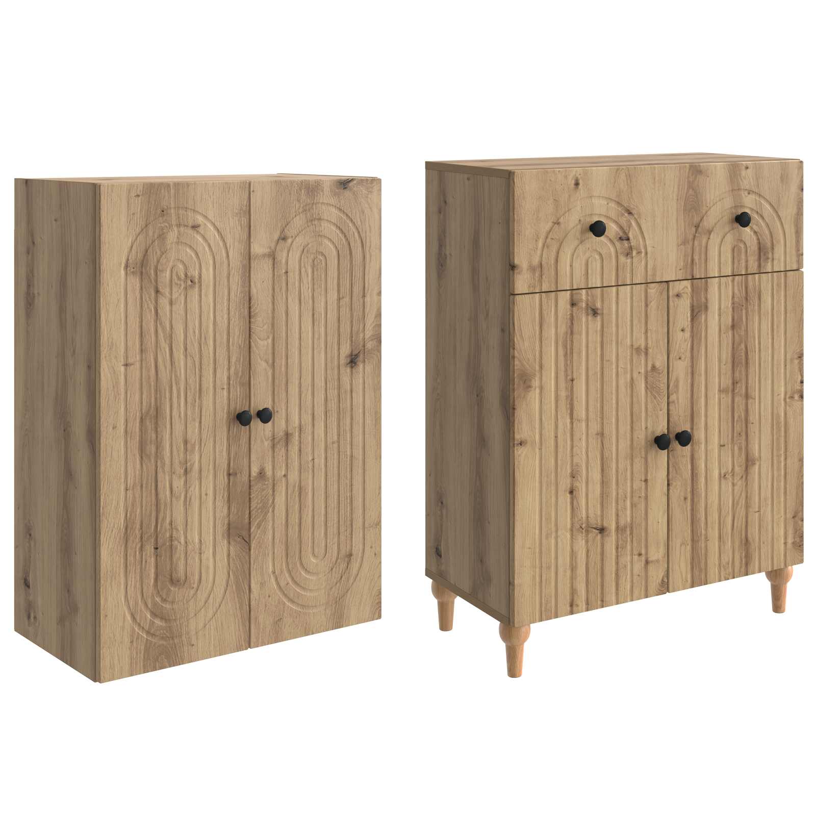 Schrankset 2 stk. Holzwerkstoff