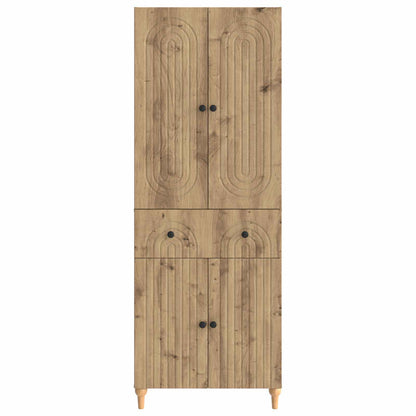 Schrankset 2 stk. Artisan-Eiche Holzwerkstoff