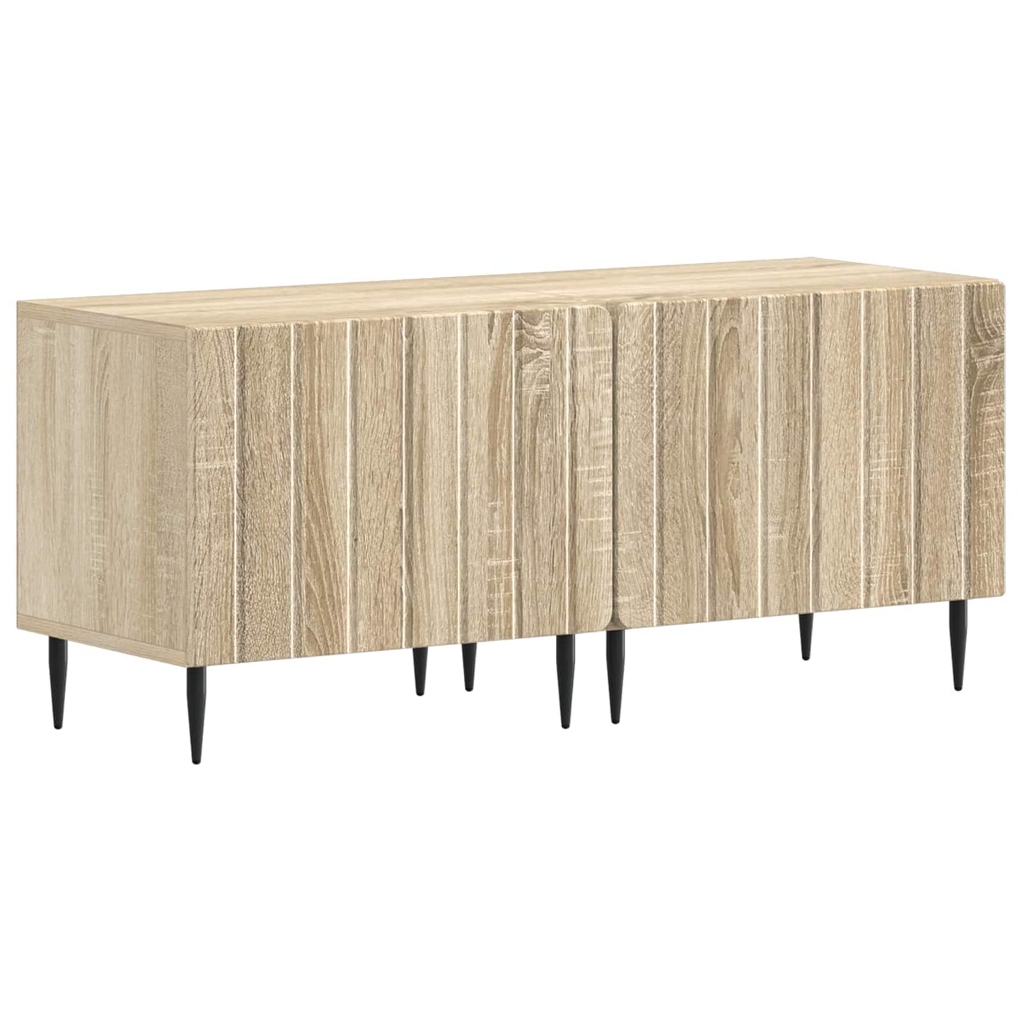5-teiliges LED TV Schrank Sonoma-Eiche Holzwerkstoff