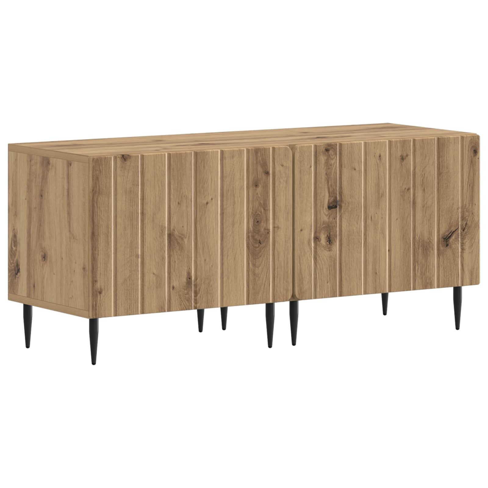 5-teiliges LED TV Schrank Artisan-Eiche Holzwerkstoff