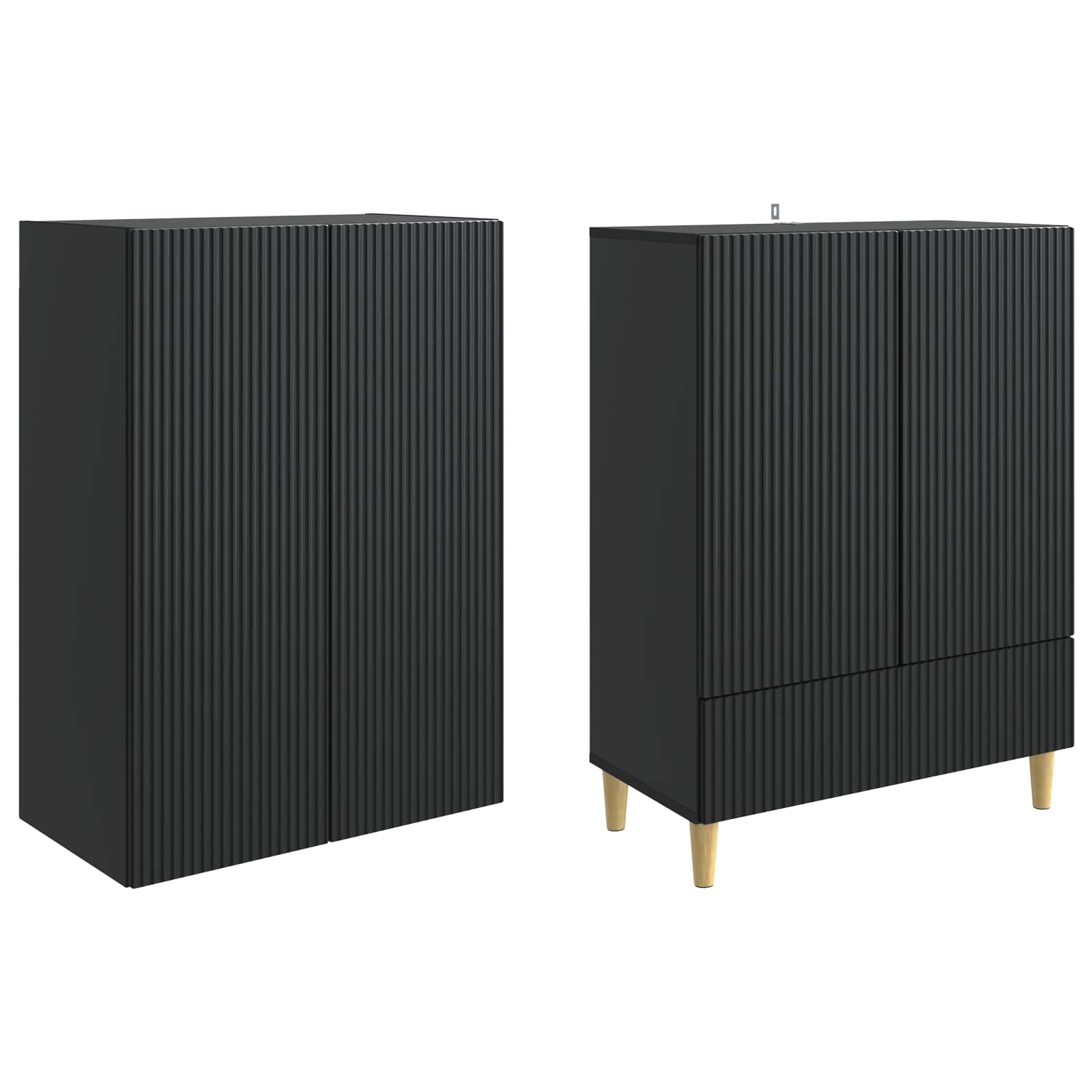 Schrankset 2 pcs 66 x 34,5 x 95 cm Holzwerkstoff