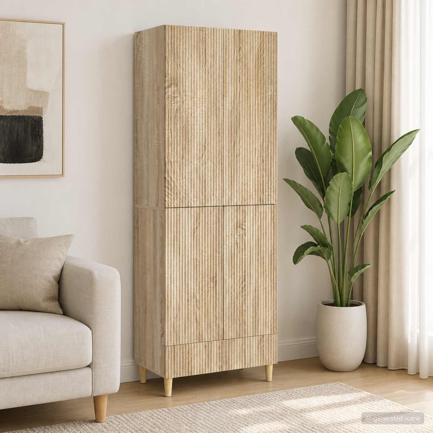 Schrankset 2 pcs 66 x 34,5 x 95 cm Holzwerkstoff