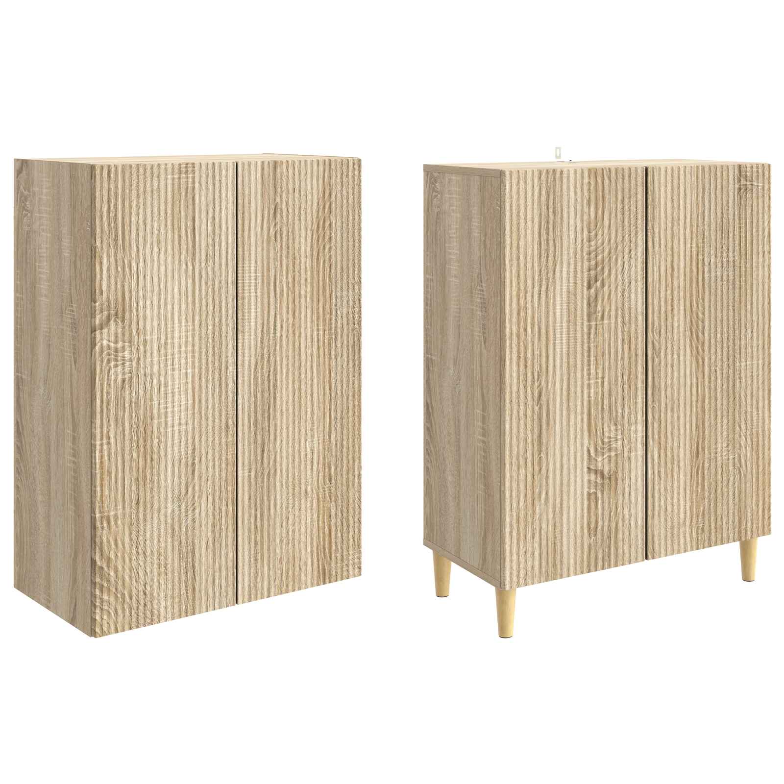 Schrankset 2 pcs 66 x 34,5 x 90 cm Holzwerkstoff
