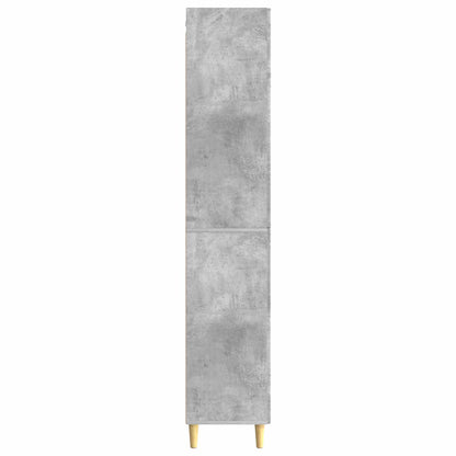Schrankset 2 stk. Betongrau Holzwerkstoff