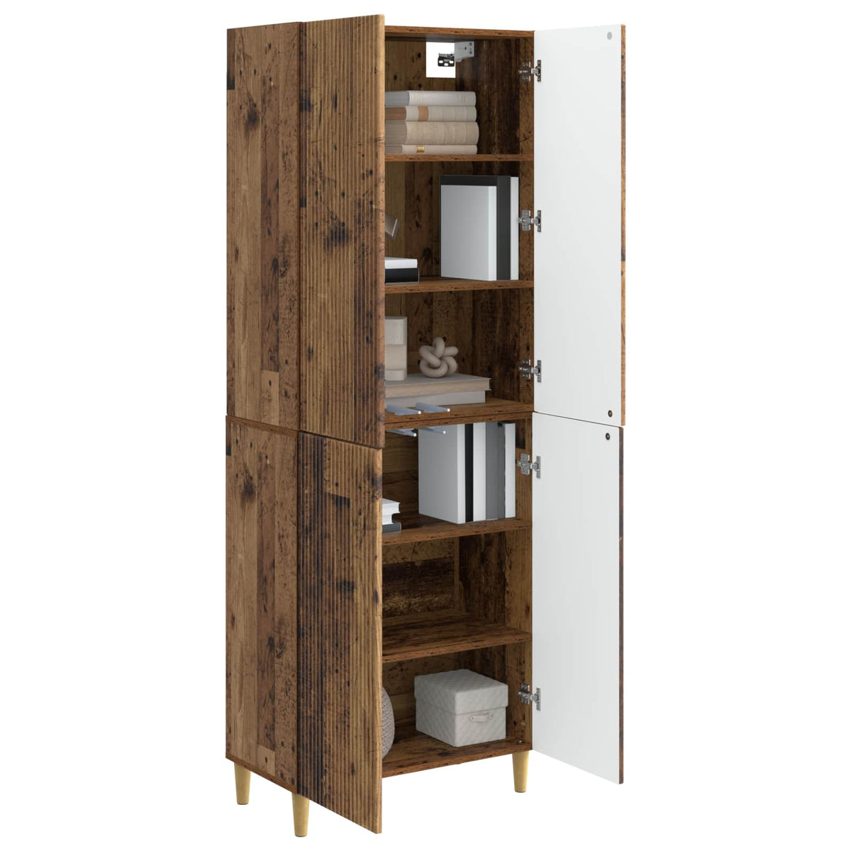 Schrankset 2 stk. Altholz Holzwerkstoff