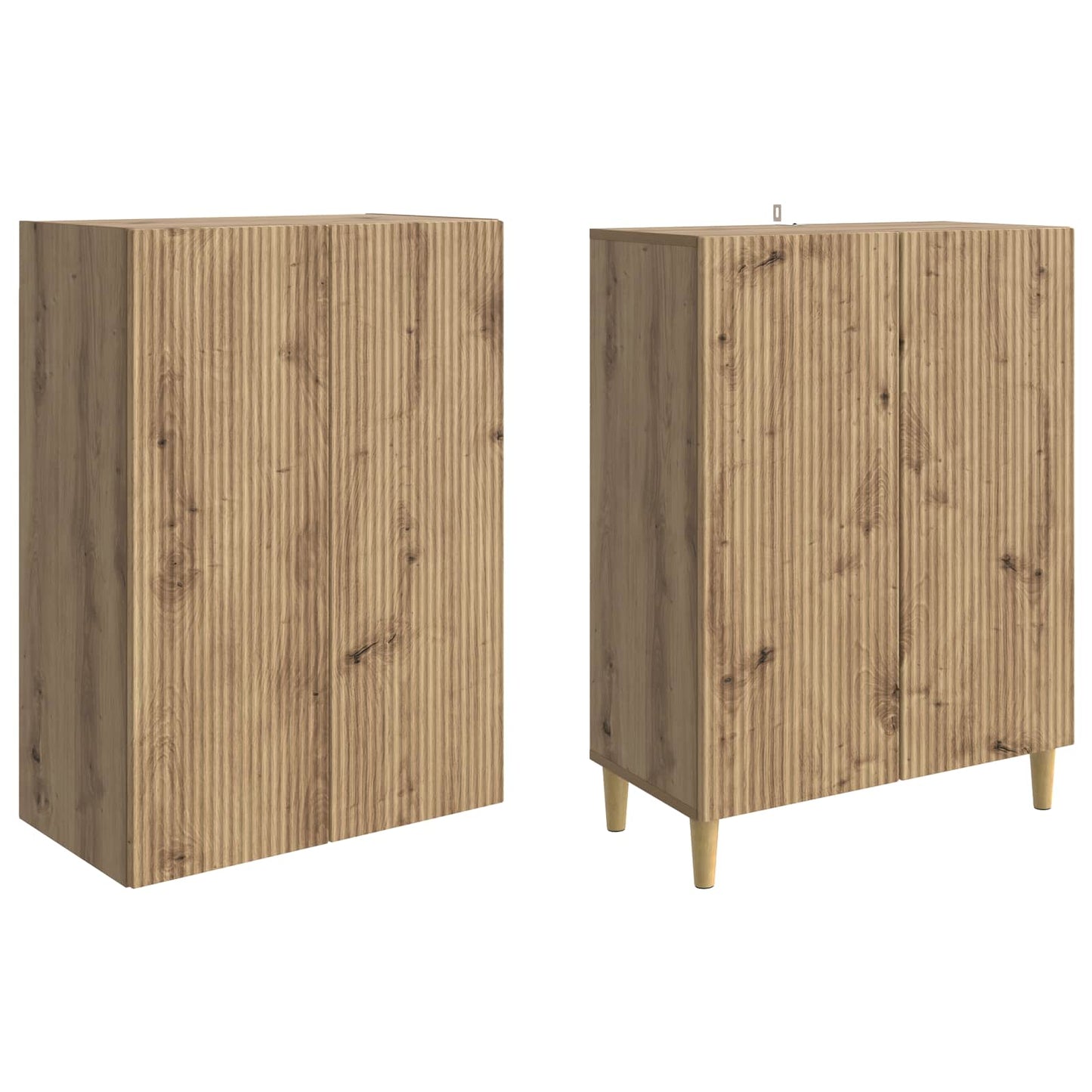 Schrankset 2 Stk. Artisan-Eiche Holzwerkstoff