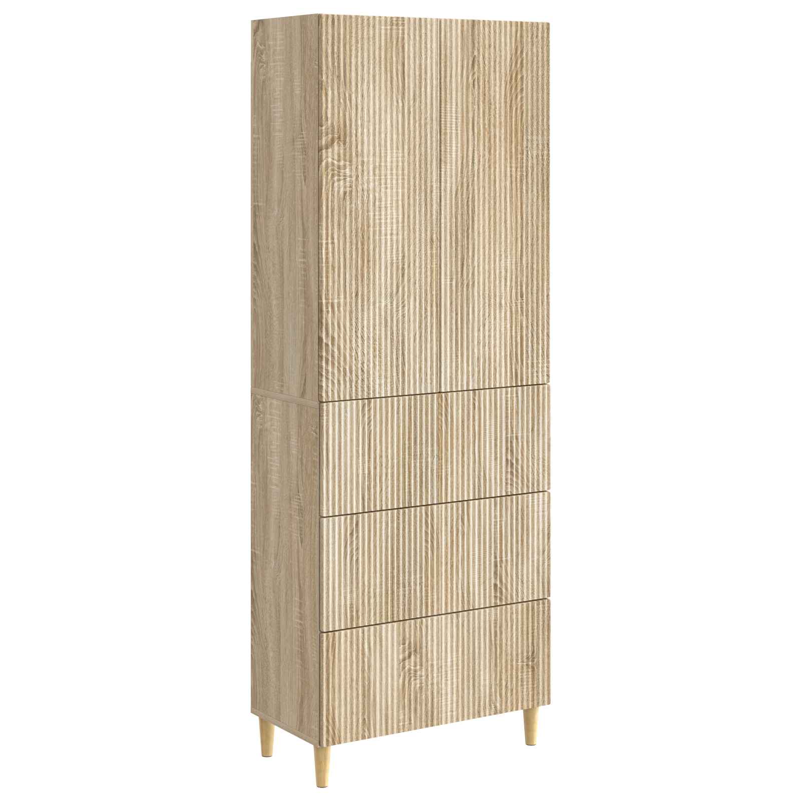 Schrankset 2 pcs Sonoma-Eiche 66 x 34,5 x 90 cm Holzwerkstoff