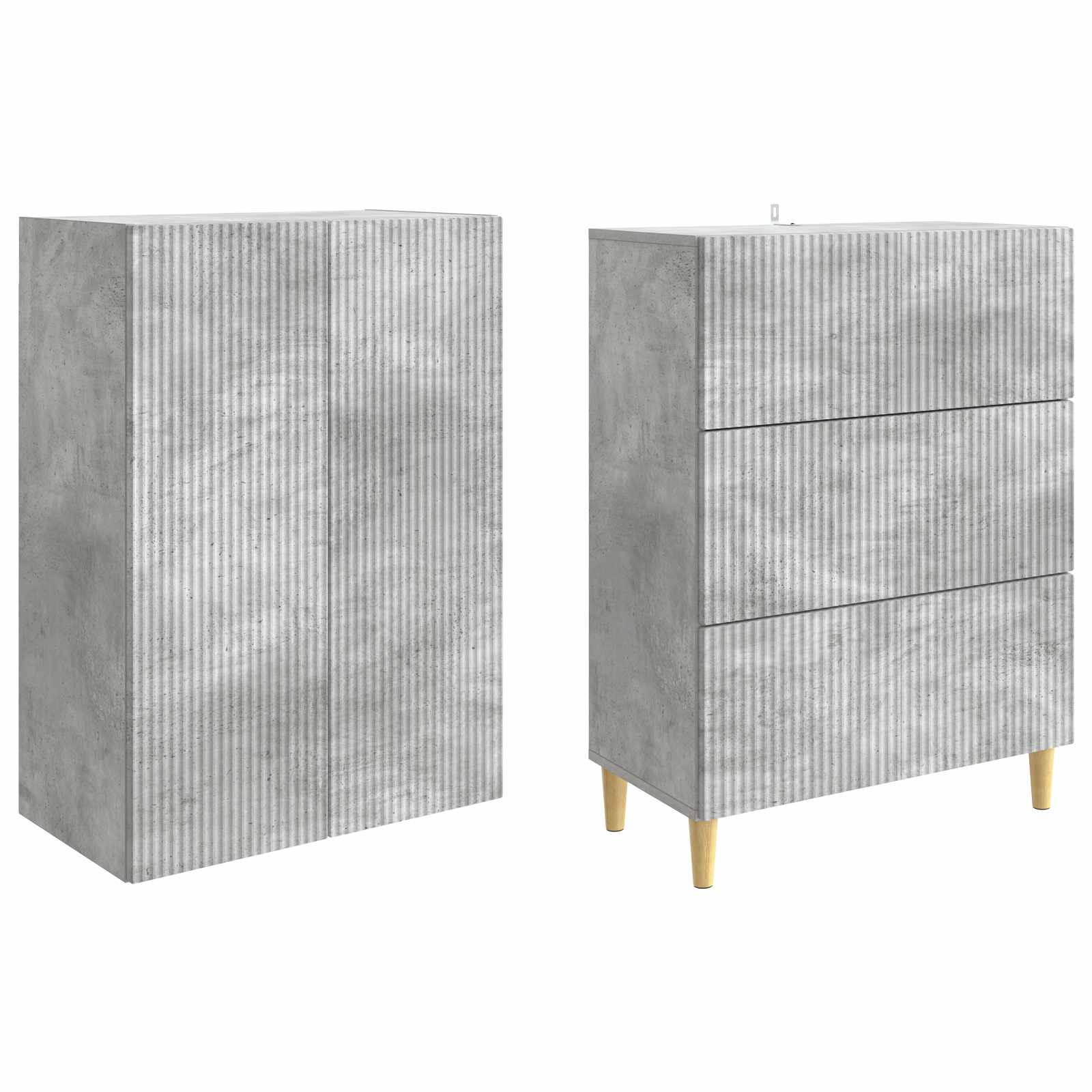 Schrankset 2 pcs 66 x 34,5 x 90 cm Holzwerkstoff