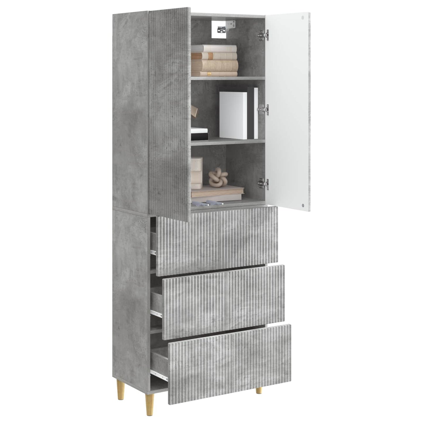 Schrankset 2 pcs 66 x 34,5 x 90 cm Holzwerkstoff