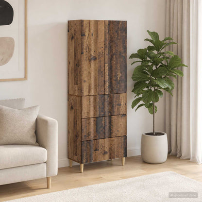 Schrankset 2 stk. Altholz Holzwerkstoff