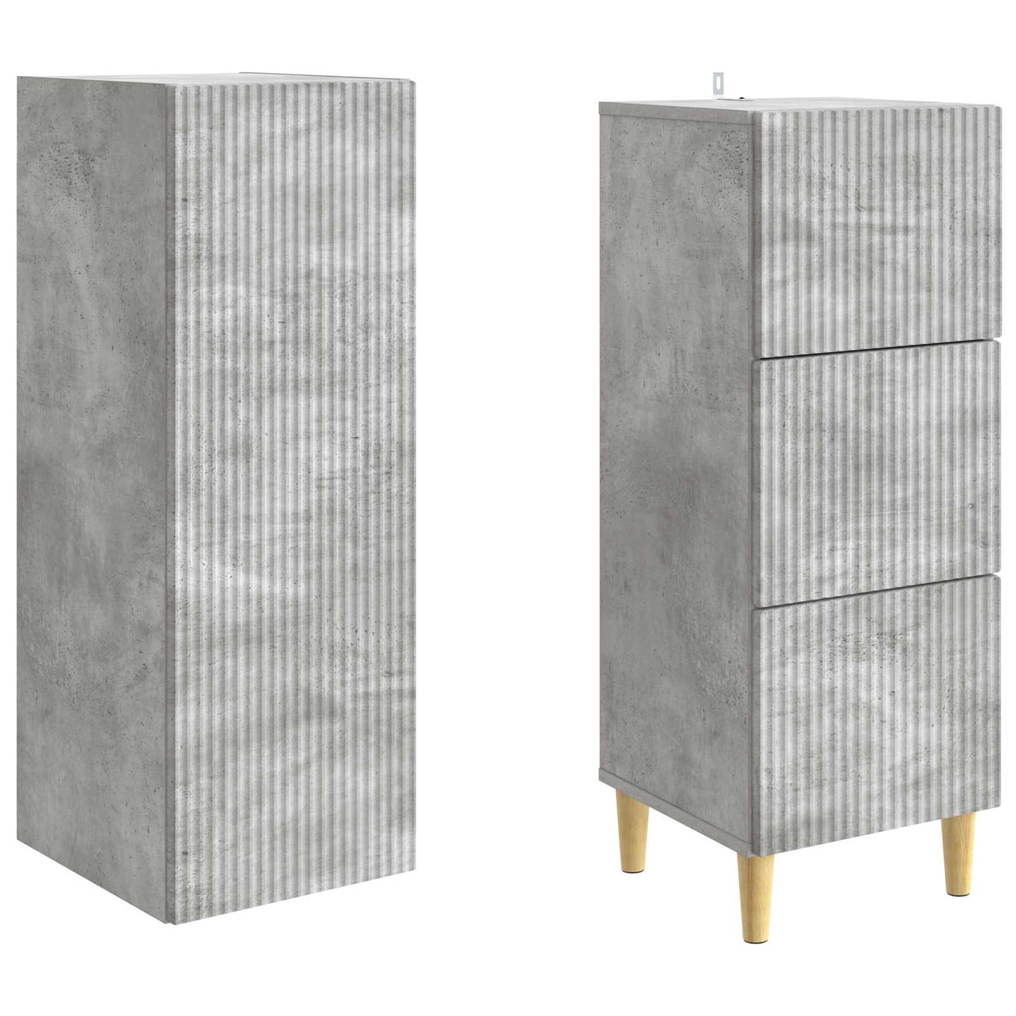 Schrankset 2 pcs 33 x 34,5 x 90 cm Holzwerkstoff