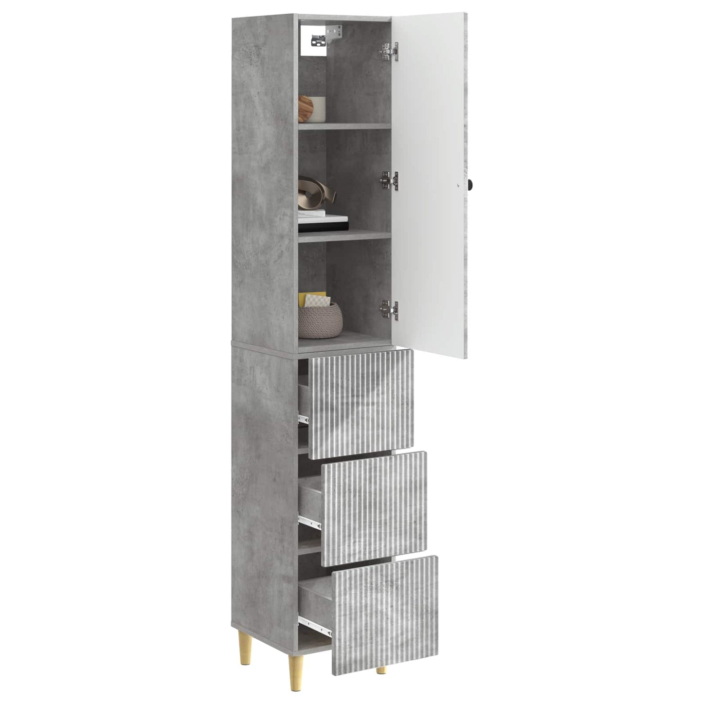 Schrankset 2 pcs 33 x 34,5 x 90 cm Holzwerkstoff