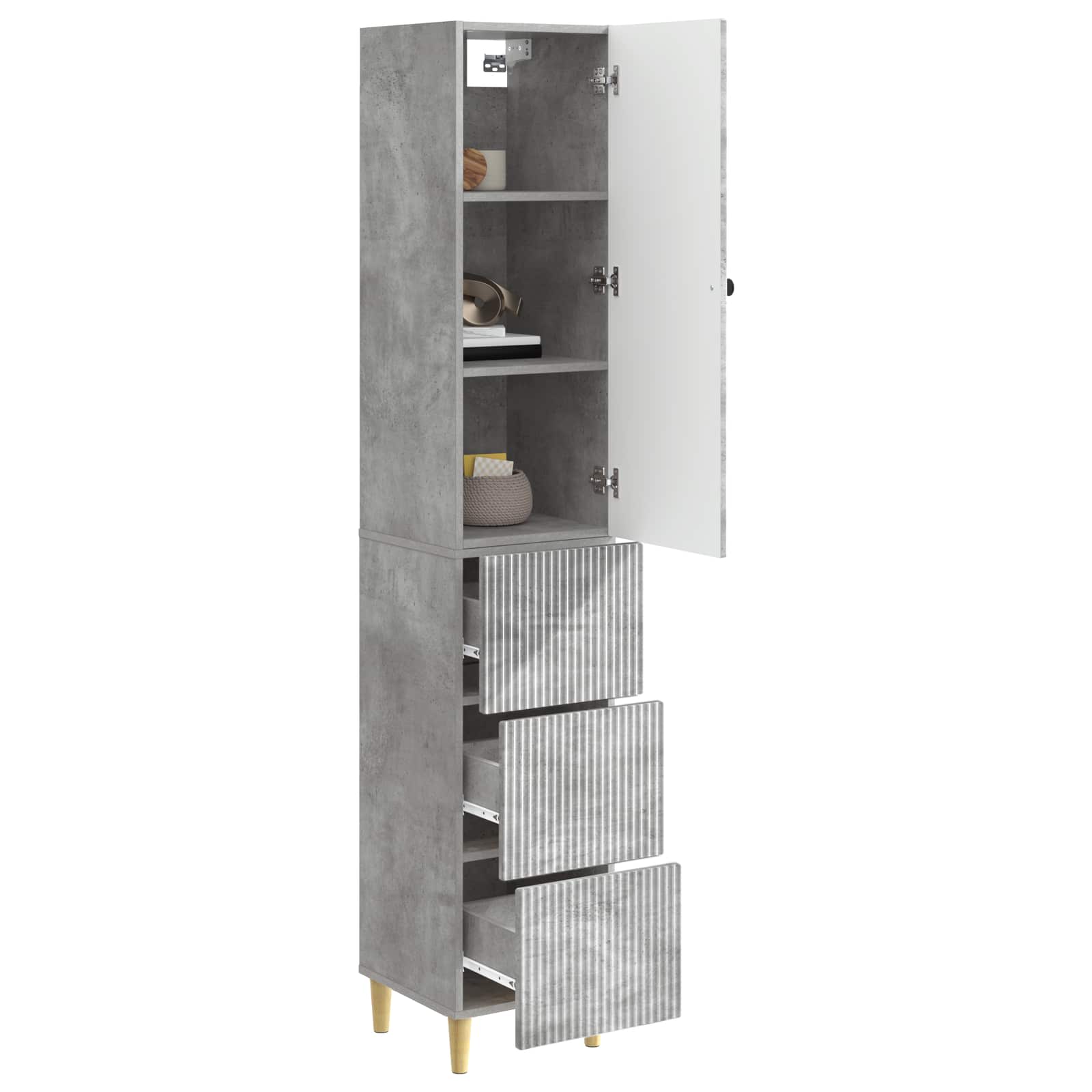 Schrankset 2 pcs 33 x 34,5 x 90 cm Holzwerkstoff