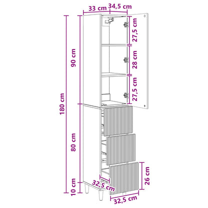 Schrankset 2 stk. Betongrau Holzwerkstoff