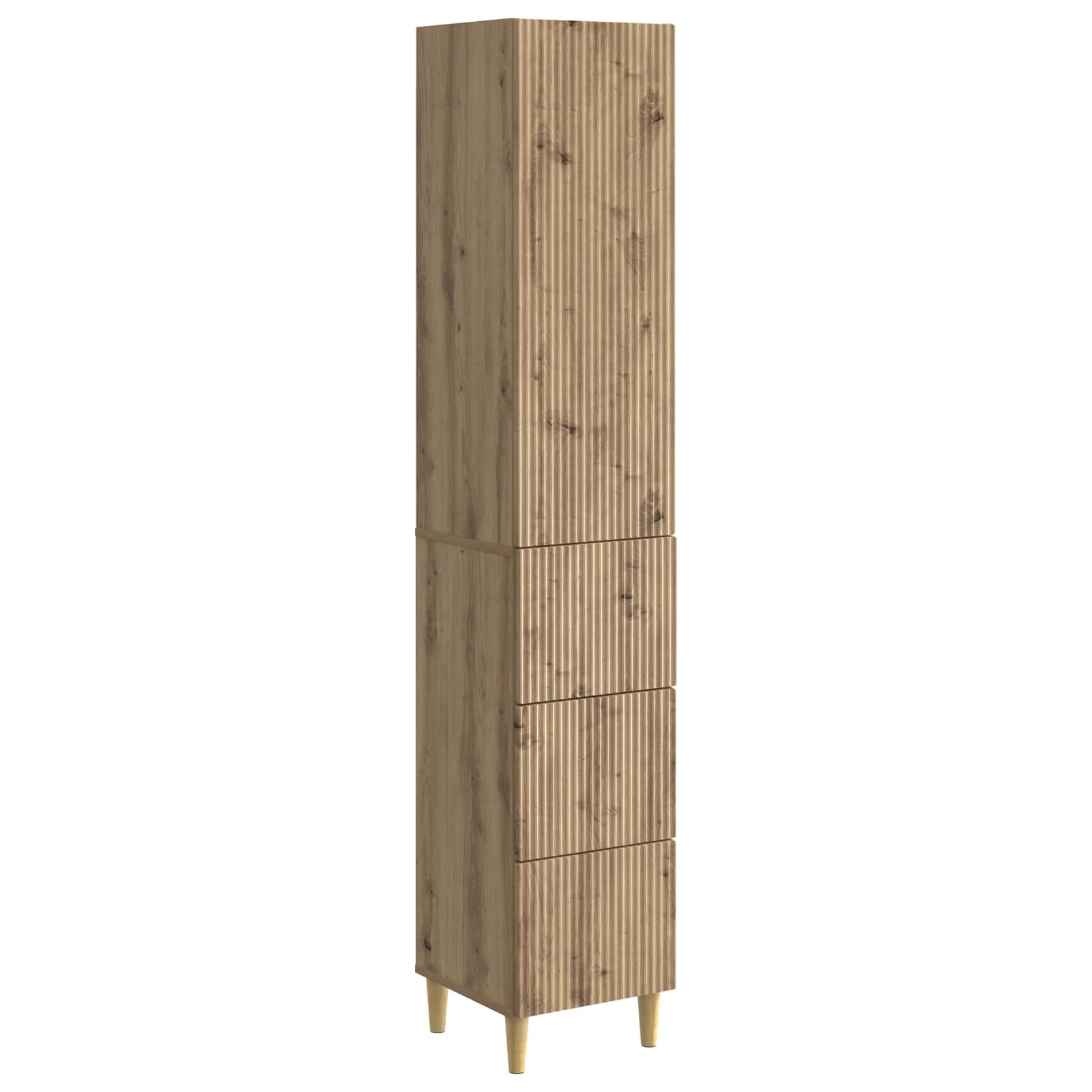 Schrankset 2 stk. Artisan-Eiche Holzwerkstoff