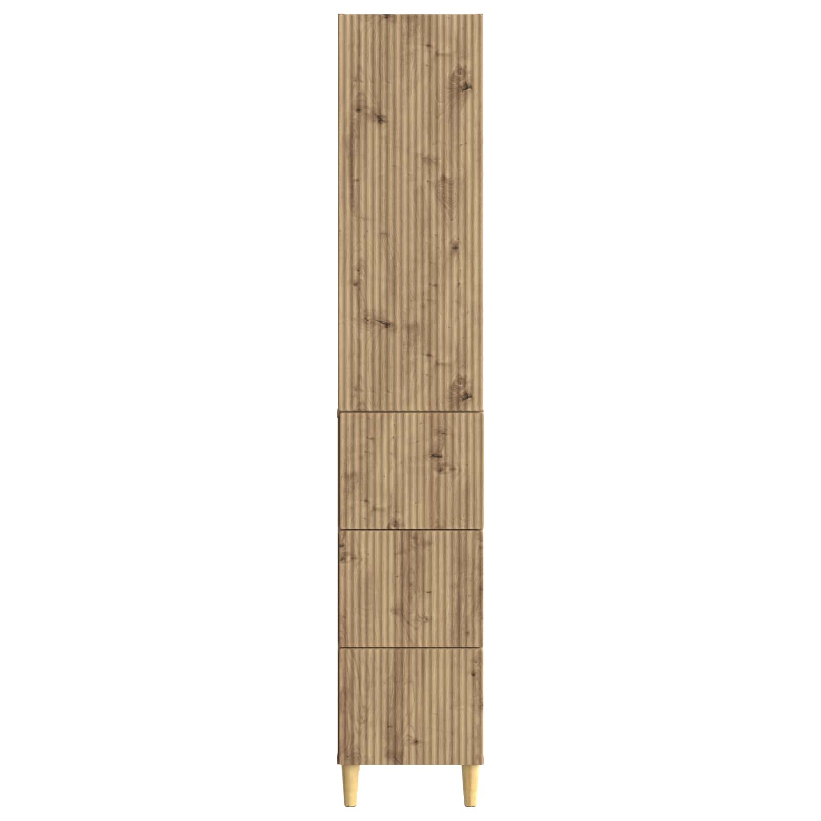 Schrankset 2 stk. Artisan-Eiche Holzwerkstoff