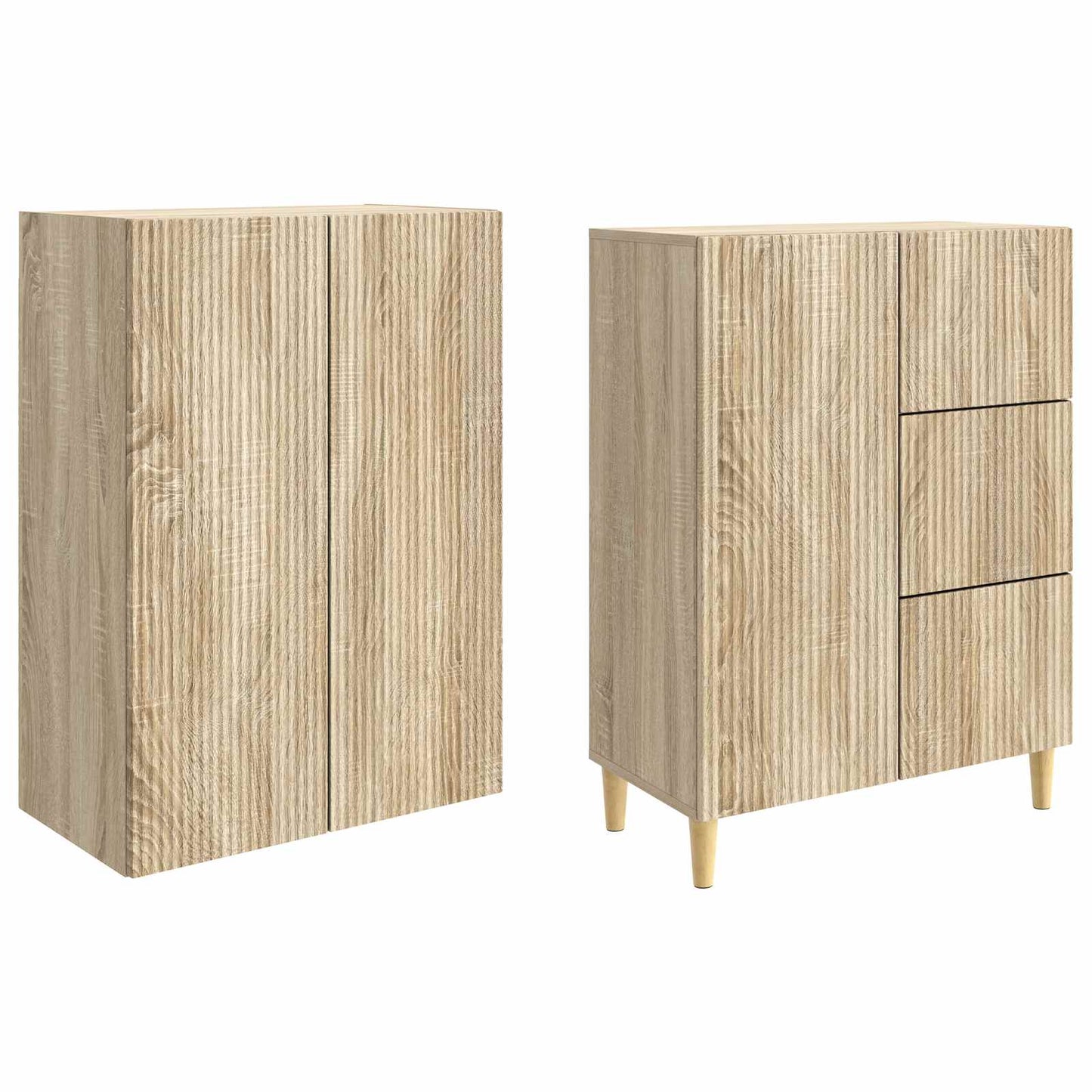 Schrankset 2 pcs 66 x 34,5 x 90 cm Holzwerkstoff