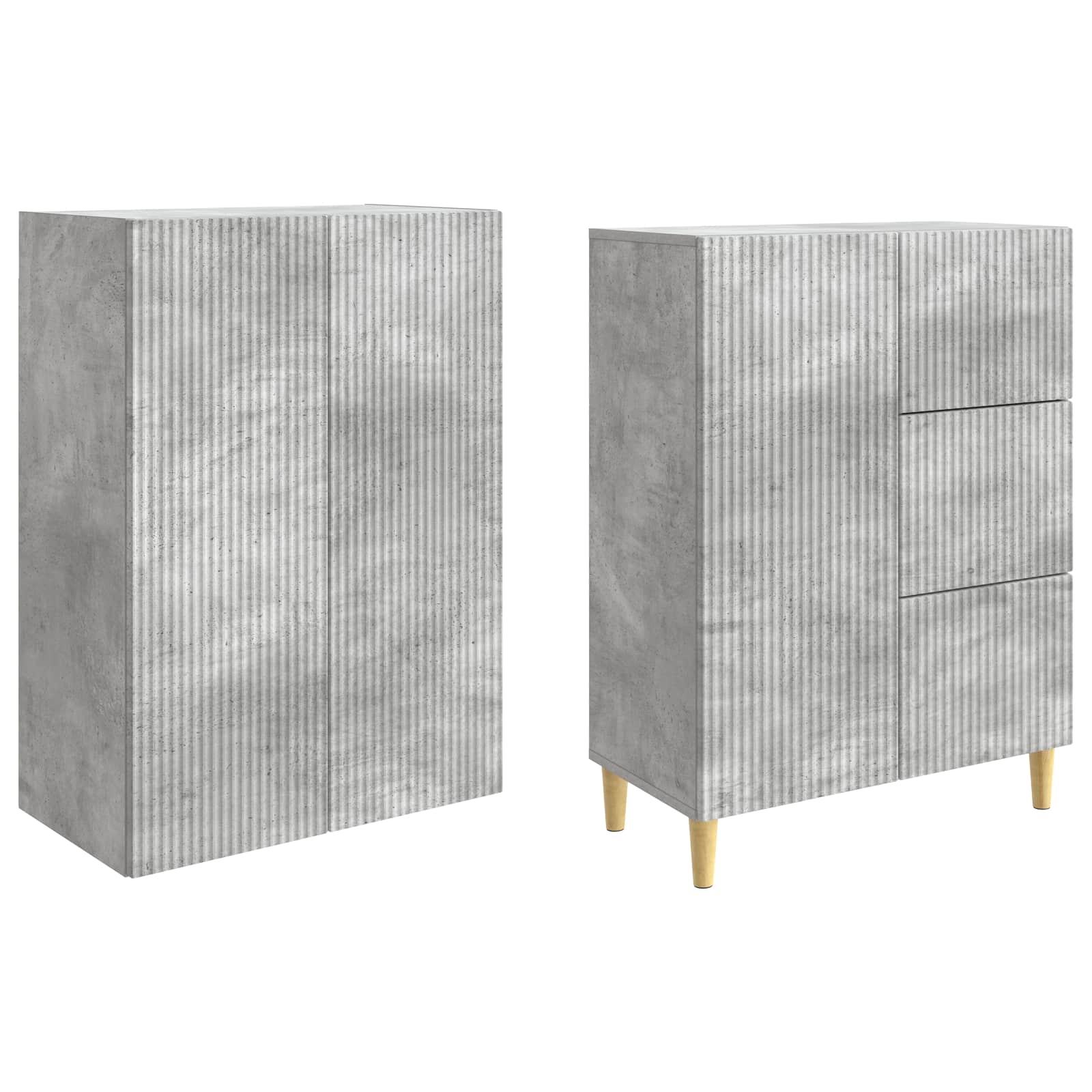 Schrankset 2 pcs 66 x 34,5 x 90 cm Holzwerkstoff