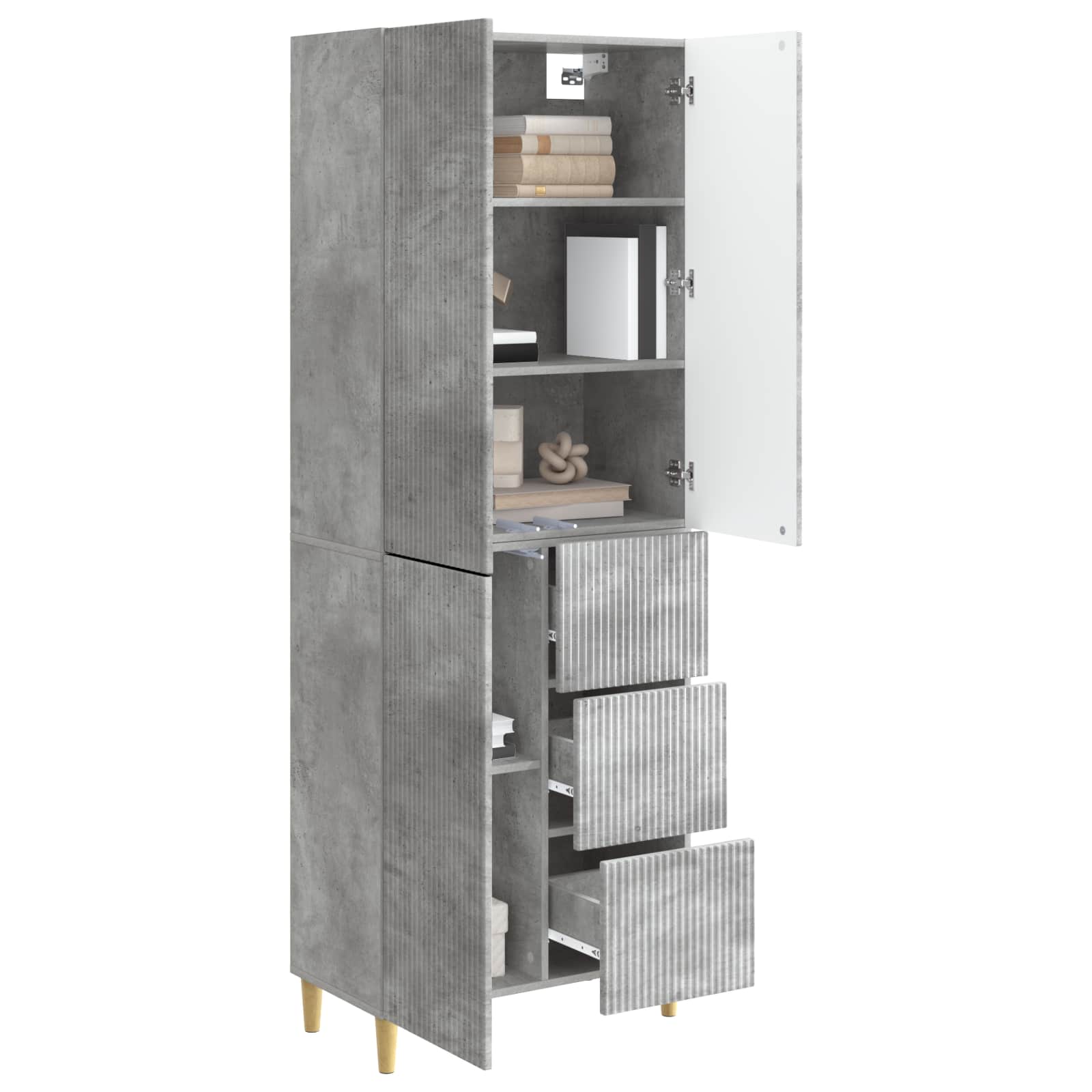 Schrankset 2 pcs 66 x 34,5 x 90 cm Holzwerkstoff