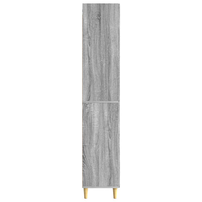 Schrankset 2 stk. Grau Sonoma Holzwerkstoff