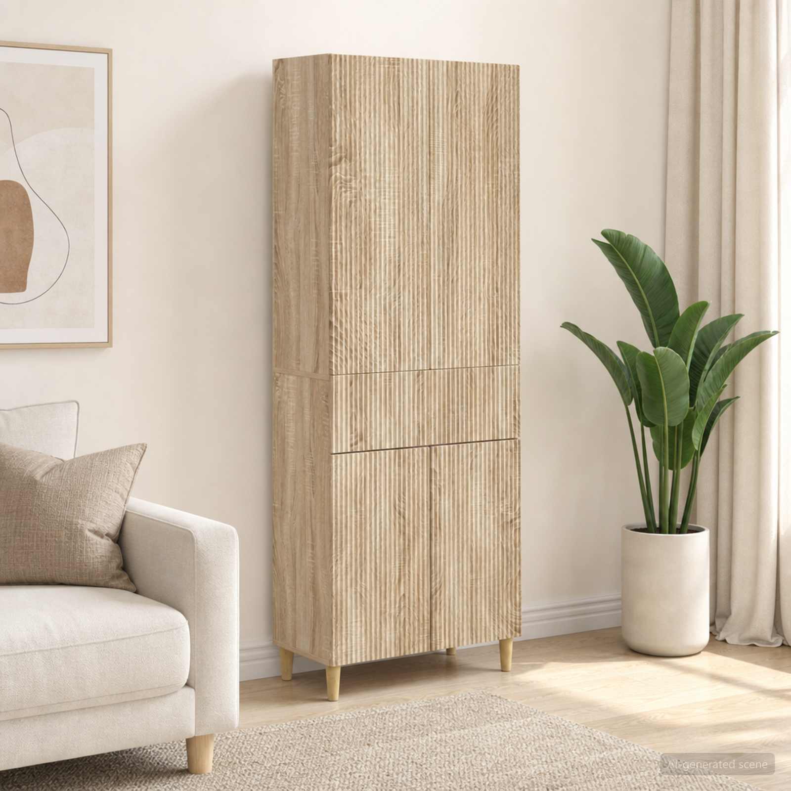 Schrankset 2 pcs 66 x 34,5 x 90 cm Holzwerkstoff