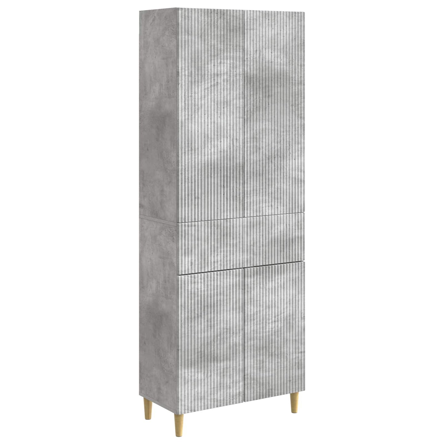 Schrankset 2 pcs Betongrau 66 x 34,5 x 90 cm Holzwerkstoff