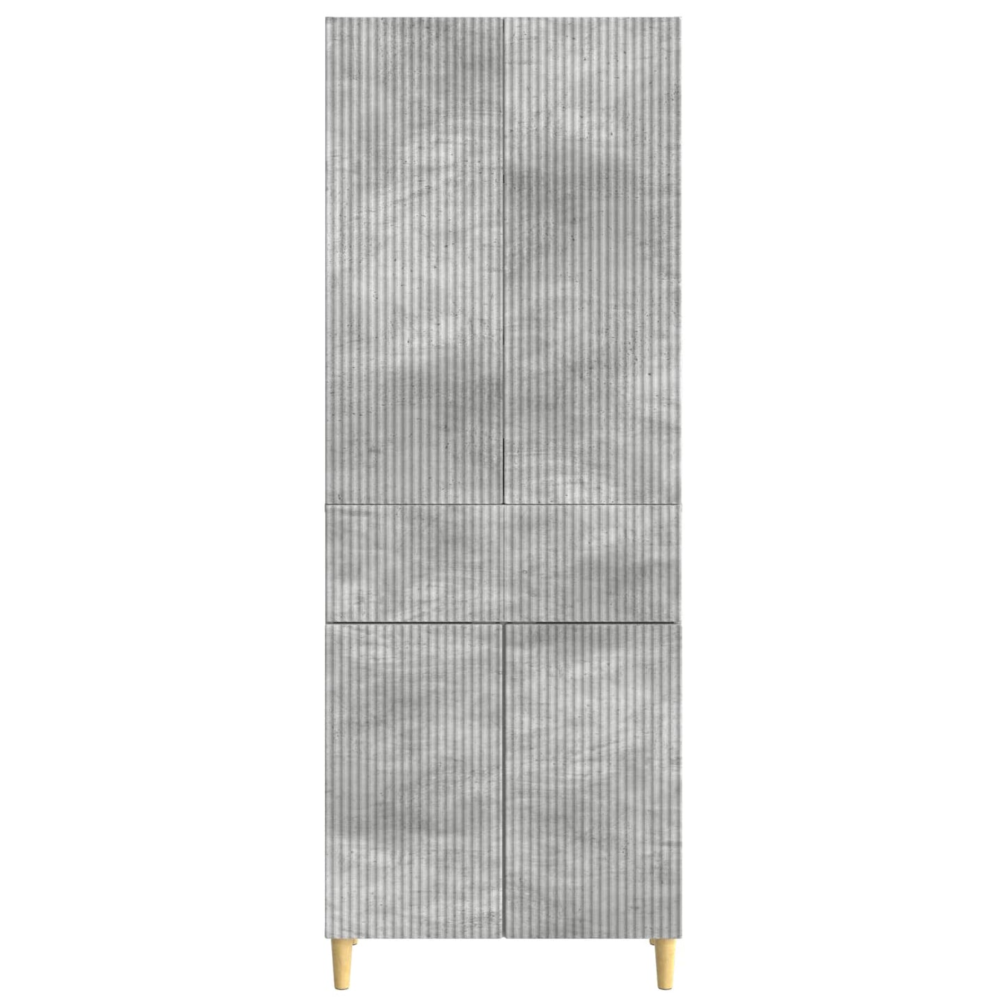 Schrankset 2 pcs Betongrau 66 x 34,5 x 90 cm Holzwerkstoff