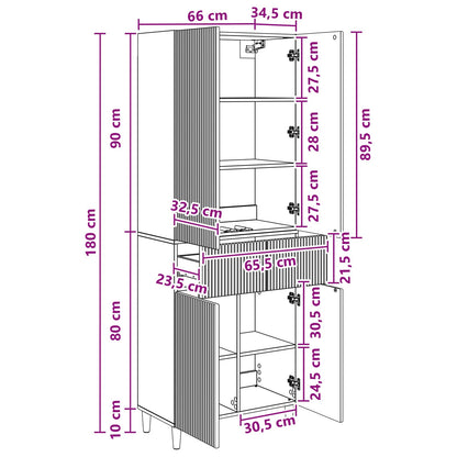 Schrankset 2 stk. Betongrau Holzwerkstoff
