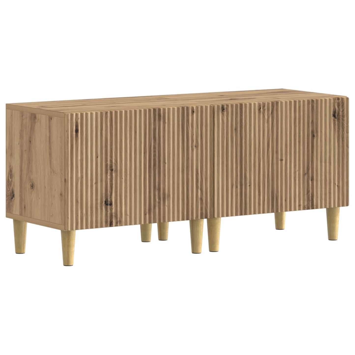 5-teiliges LED TV Schrank Artisan-Eiche Holzwerkstoff