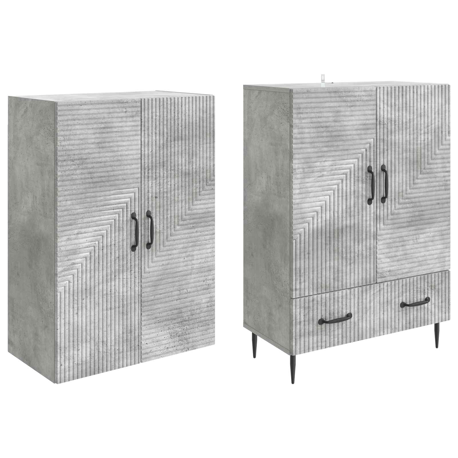 Schrankset 2 pcs 66 x 34,5 x 95 cm Holzwerkstoff
