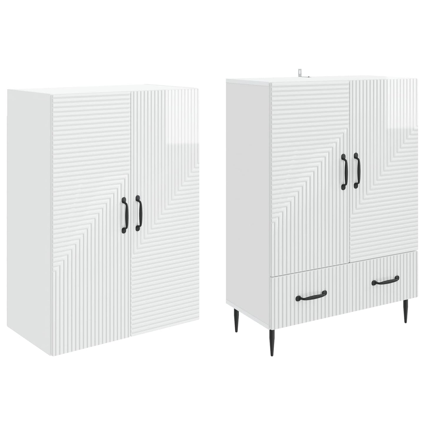 Schrankset 2 pcs 66 x 34,5 x 95 cm Holzwerkstoff