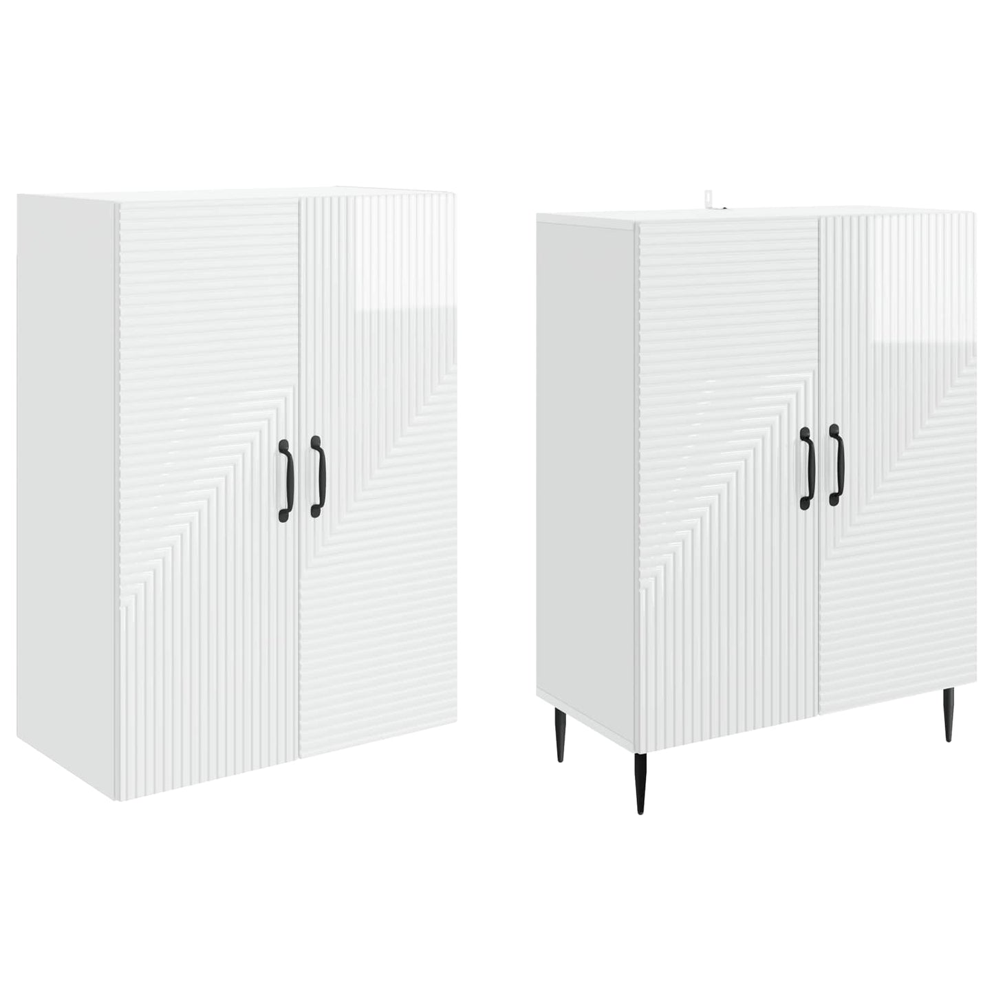 Schrankset 2 pcs 66 x 34,5 x 89,5 cm Holzwerkstoff