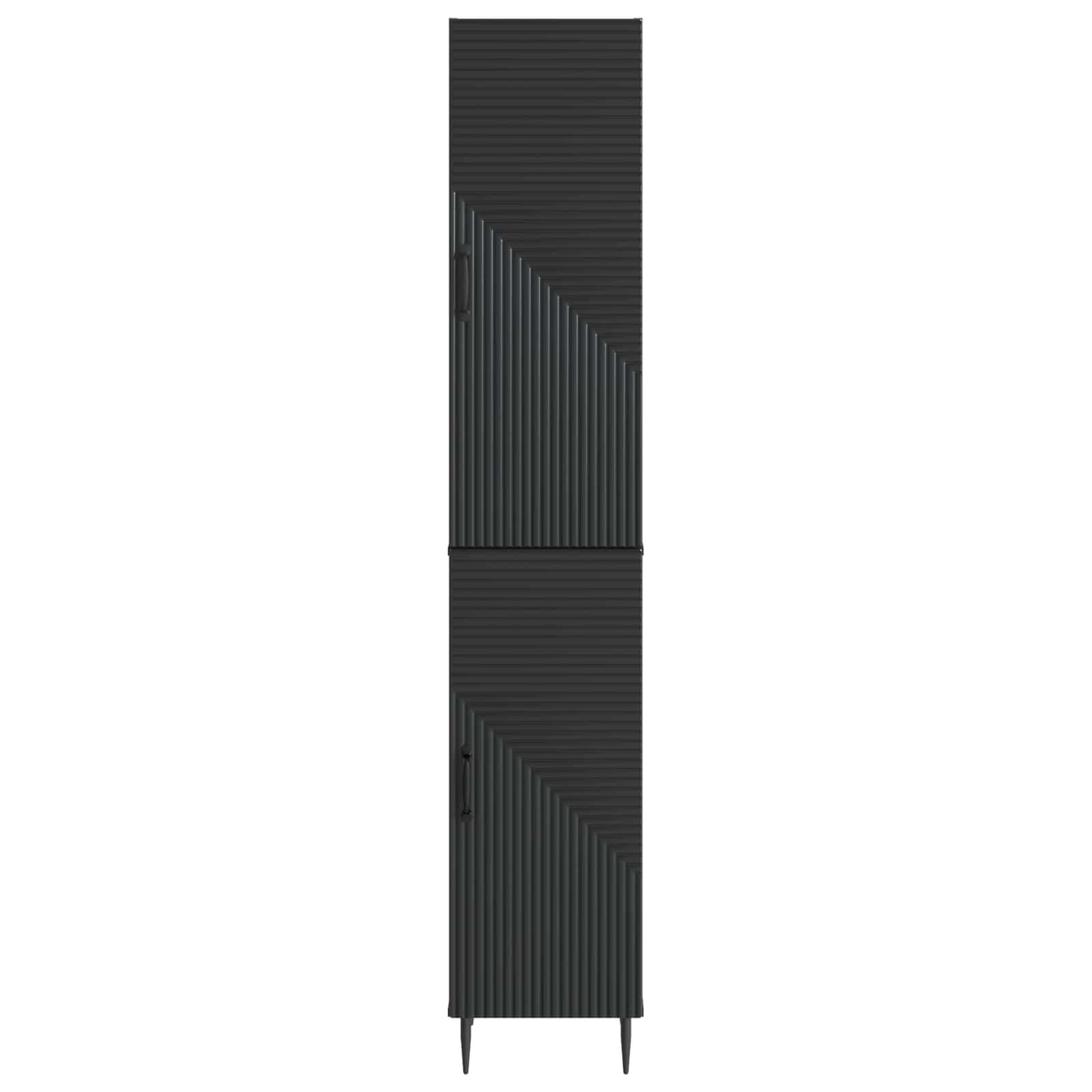 Schrankset 2 pcs Schwarz 33 x 34,5 x 89,5 cm Holzwerkstoff