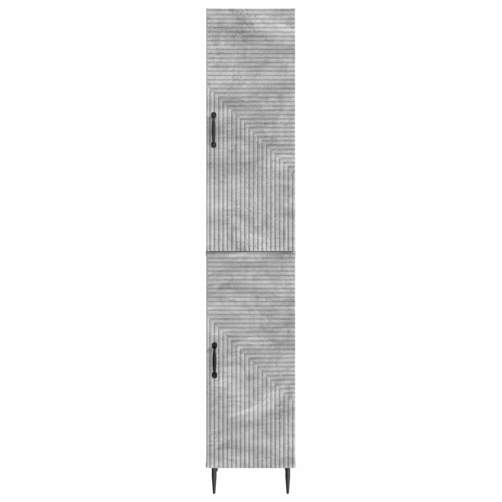 Schrankset 2 pcs Betongrau 33 x 34,5 x 89,5 cm Holzwerkstoff