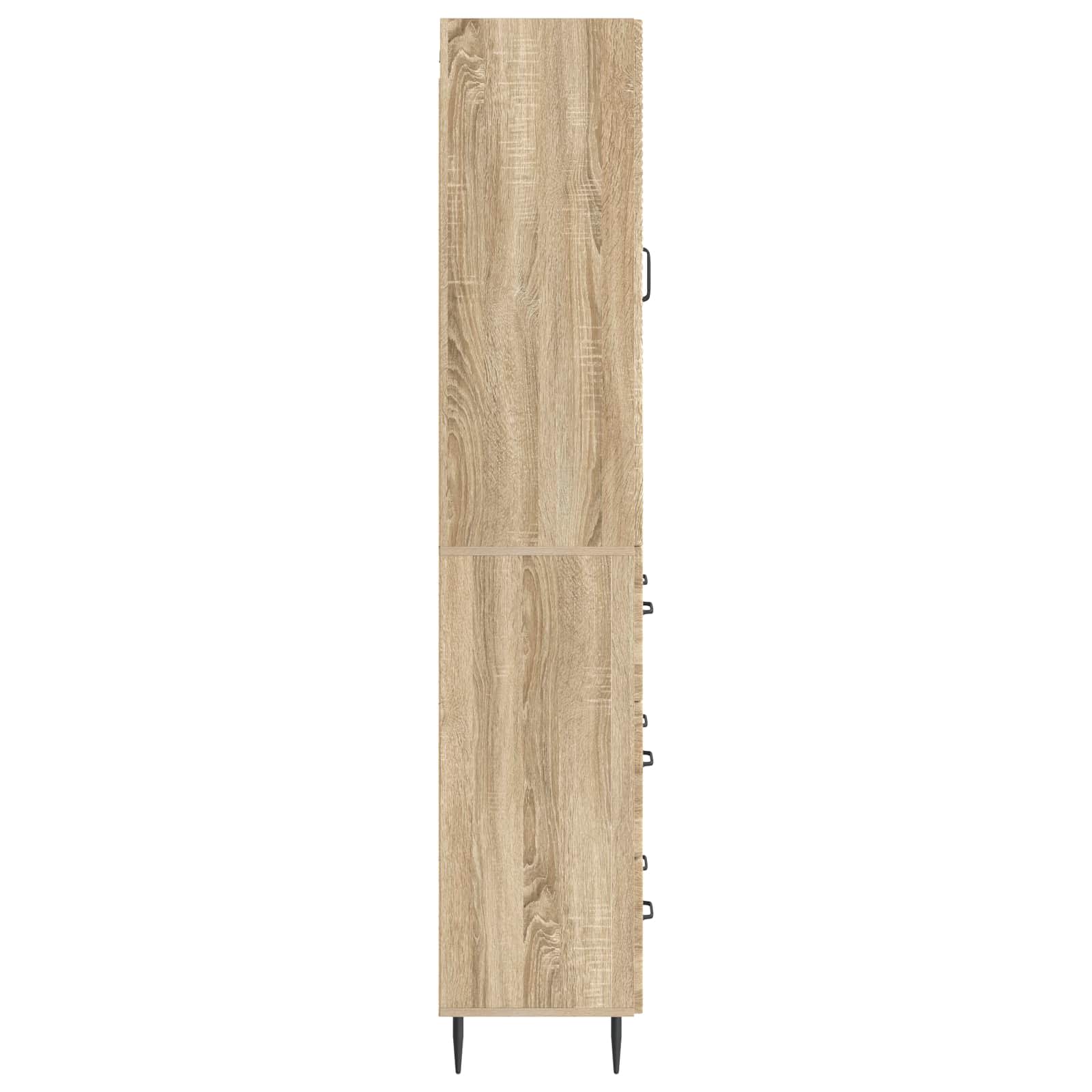 Schrankset 2 stk. 66 x 34,5 x 90 cm Holzwerkstoff Sonoma-Eiche
