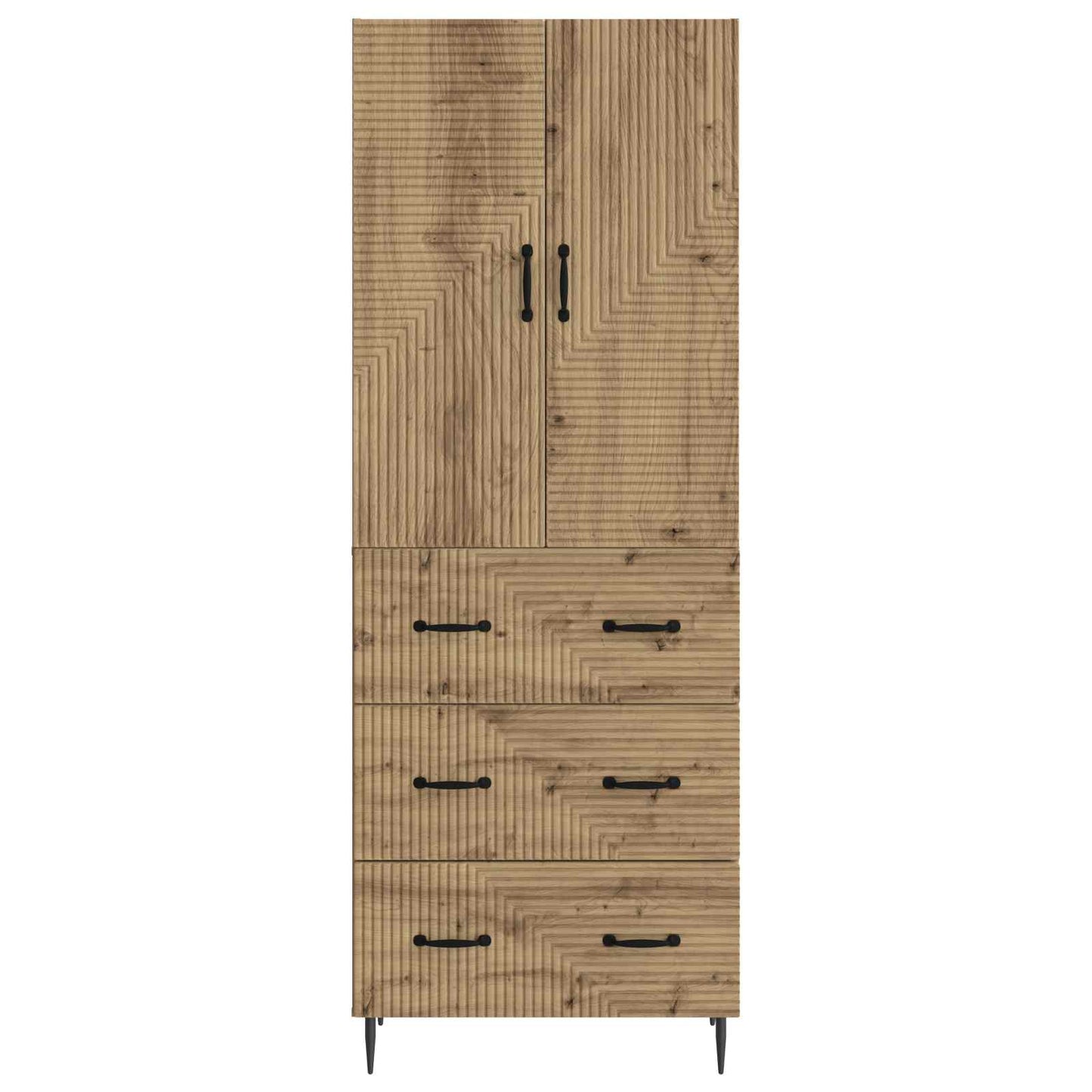 Schrankset 2 Stk. 66 x 34,5 x 90 cm Holzwerkstoff Artisan-Eiche
