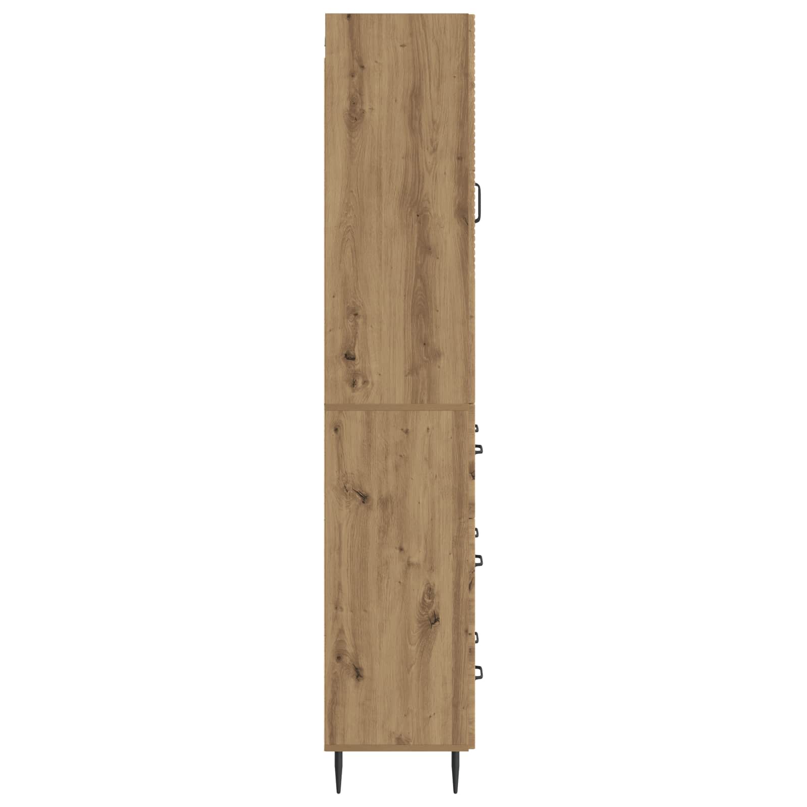 Schrankset 2 Stk. 66 x 34,5 x 90 cm Holzwerkstoff Artisan-Eiche