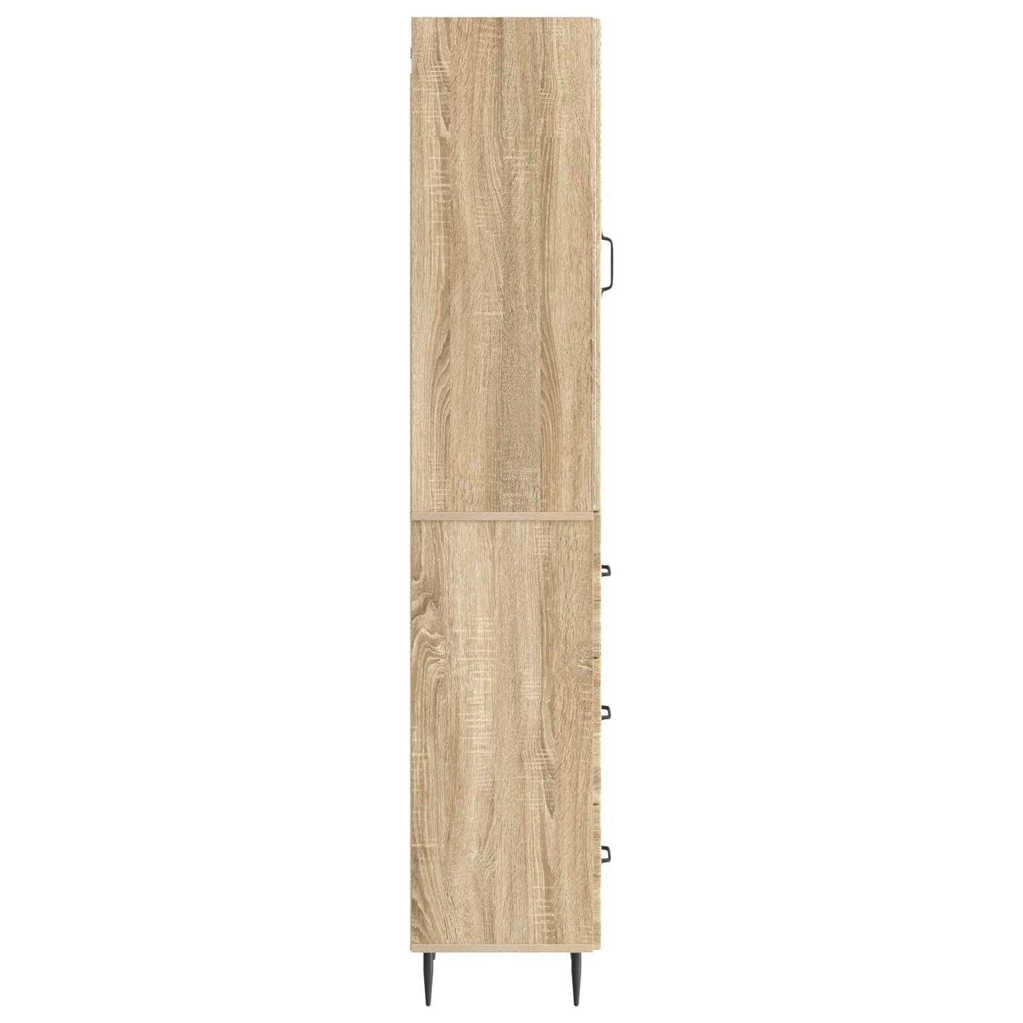 Schrankset 2 stk. 33 x 34,5 x 90 cm Holzwerkstoff Sonoma-Eiche