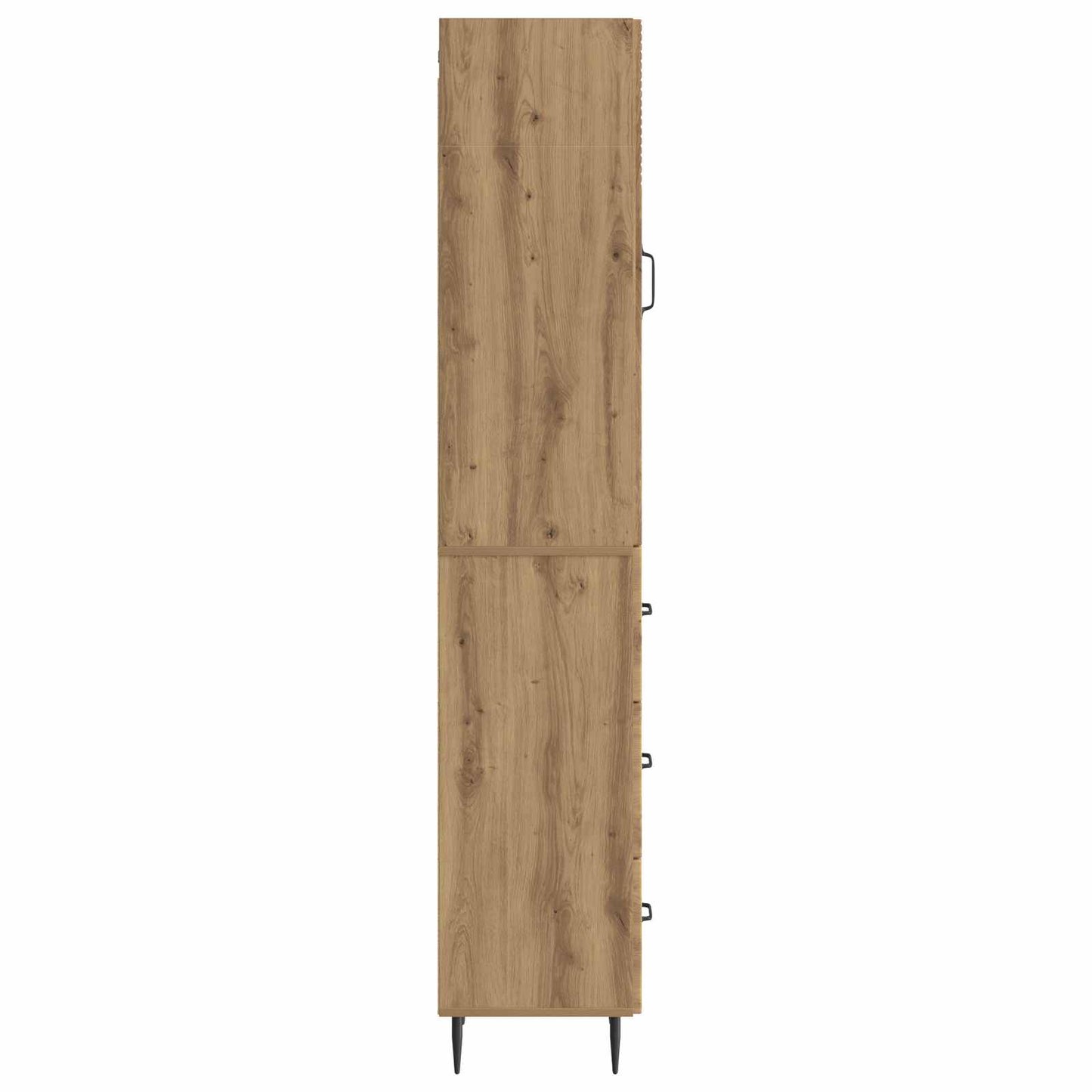 Schrankset 2 stk. 33 x 34,5 x 90 cm Holzwerkstoff Artisan-Eiche