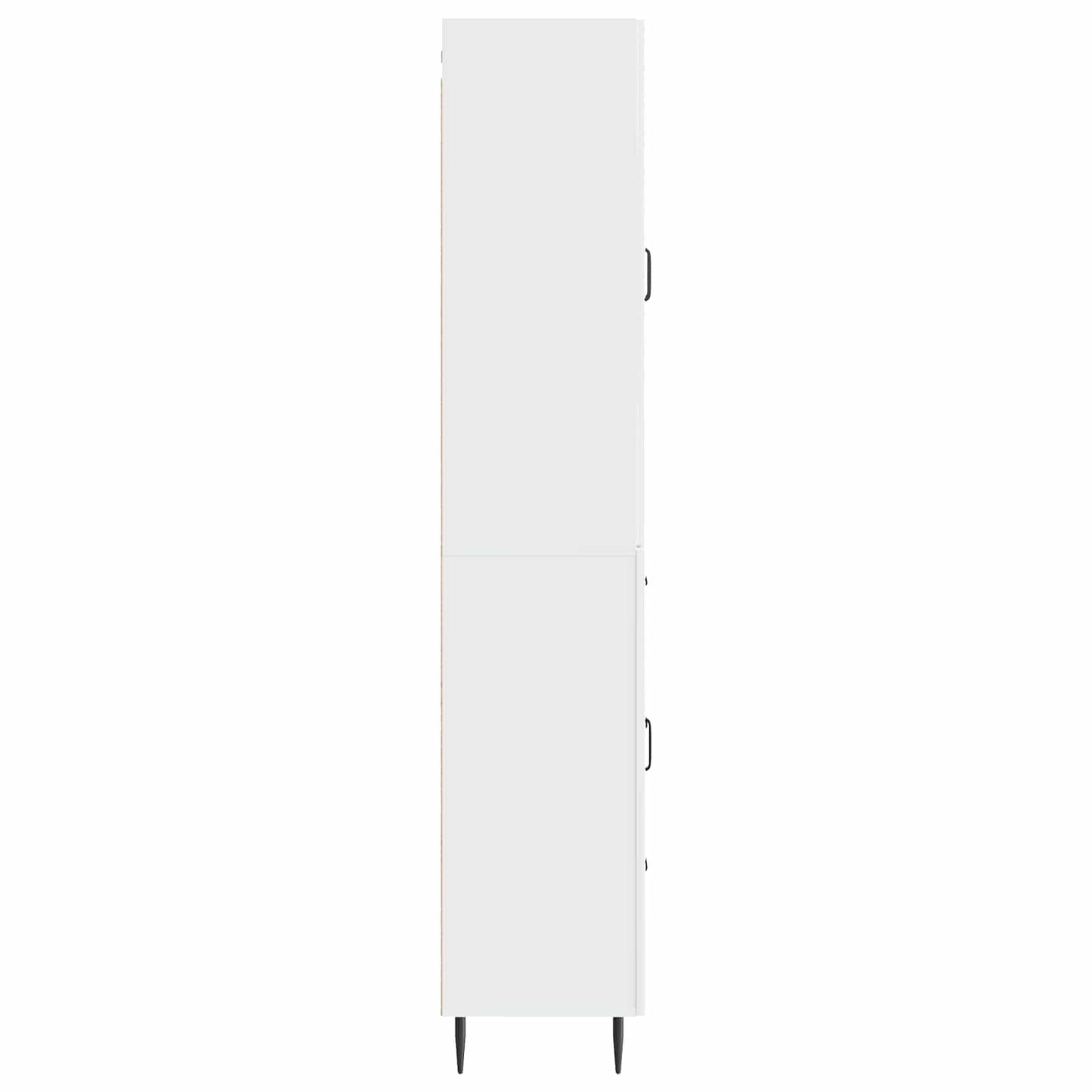 Schrankset 2 pcs Hochglanz Weiß 66 x 34,5 x 89,5 cm