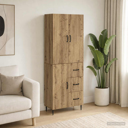 Schrankset 2 stk. Artisan-Eiche Holzwerkstoff
