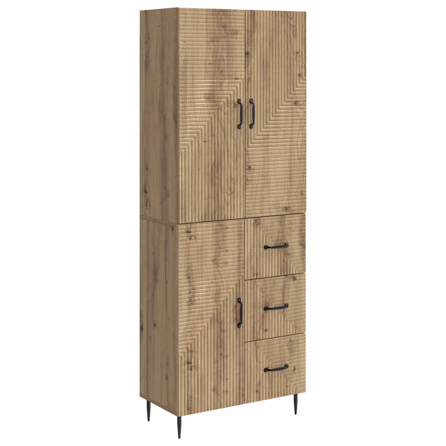 Schrankset 2 stk. Artisan-Eiche Holzwerkstoff