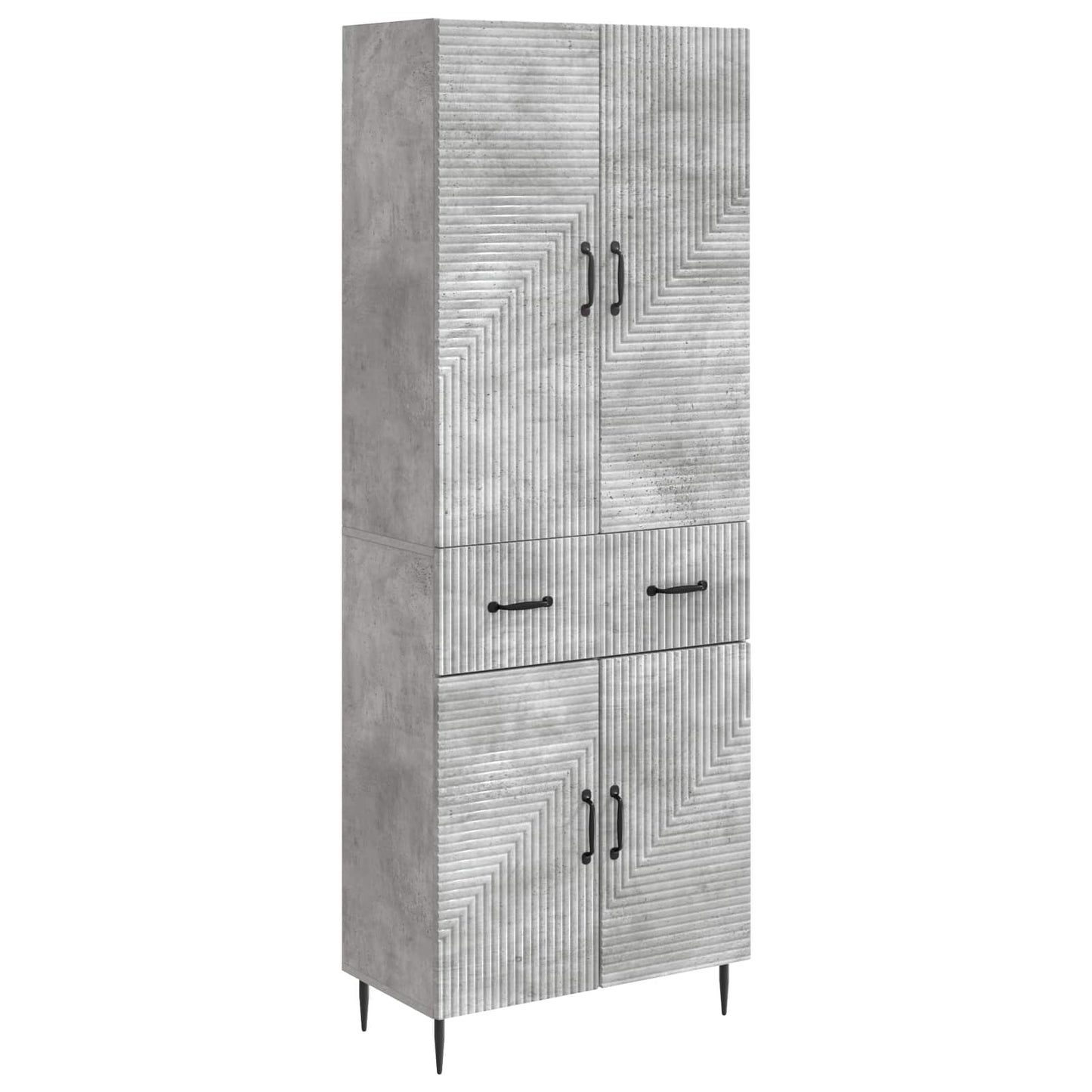 Schrankset 2 pcs Betongrau 66 x 34,5 x 89,5 cm Holzwerkstoff