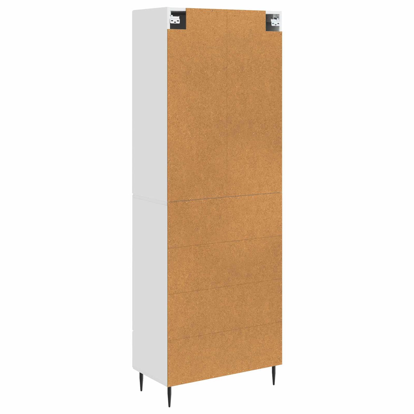 Schrankset 2 pcs Hochglanz Weiß 66 x 34,5 x 89,5 cm